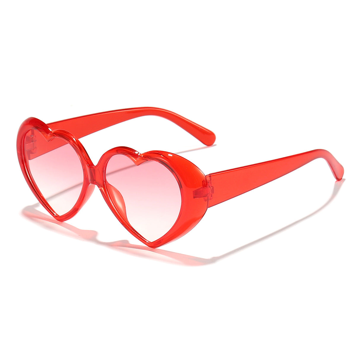Wholesale Valentine's Day large frame peach heart fashion sunglasses Internet celebrity seaside vacation sun protection Sunglasses